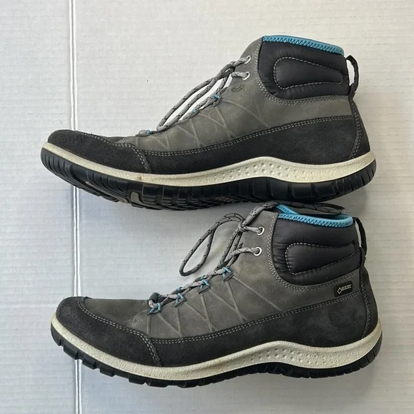 ECCO Yak Gore-Tex Women’s Size EU 41 Gray Lace-Up Hiking Boots - Picture 8 of 11